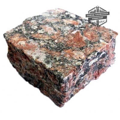 Пилено-колотая гранитная брусчатка Капустинское месторождение (верх термо)