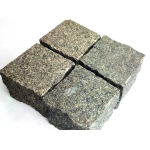 Пилено-колотая гранитная брусчатка Габбро (верх термо)