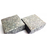 Пилено-колотая гранитная брусчатка Габбро (верх термо)