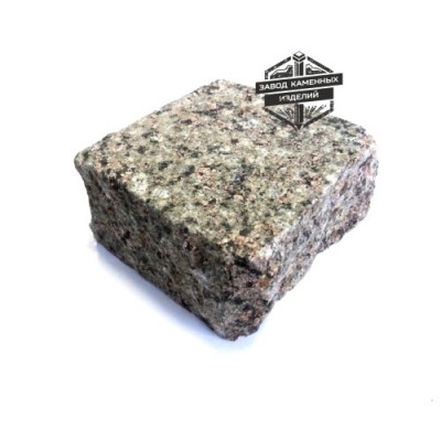 Пилено-колотая гранитная брусчатка Васильевское месторождение (верх термо)